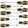 CCLIFE Schraubendreher Set 8tlg Magnetischer Schraubenzieher Satz mit Schlitz, Pozidriv und Kreuzschlitz CR-V Schraubendrehersatz mit Koffer