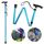 Thlevel Faltbar Gehstock Bergstock Spazierstock Wanderstock Canes Urlaubs Höhenverstellbar rutschfest Leicht Unisex Blau