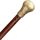 Ajuny Walking Sticks für Männer Frauen Senioren Holzstöcke mit abnehmbarem Messingknauf Griff Golden Finish Faltbare dekorative Rohr 36 Zoll