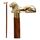 Ajuny Walking Sticks für Männer Frauen Senioren Braun Holz Faltbare dekorative Stöcke mit Lion Messing Griff 36 Zoll