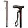 Homecraft Coloured Walking Sticks, Height-Adjustable Walking Stick for Stability and Support, Walnut