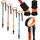 Flexyfoot Shock Absorbing Oval Handle Walking Stick - Red - Improves Safety, Improves Grip, Reduces Shocks & Jarring