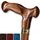 Asterom Gehstock - Handgefertigte Ergonomische Holzstöcke für Männer & Frauen - Einzigartige Holz Gehstöcke für Senioren (Karamell, 34 Zoll)