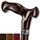 Asterom Walking Cane - Handgefertigte Ergonomische Gehstöcke für Männer - Hölzerne Gehstöcke für Senioren, Einzigartig (Walnuss, 33 Zoll)