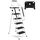 HBTower Trittleiter 5 Stufen Klappbar mit Handlauf, Leiter mit Werkzeugtasche, Gummigriffen an beiden Seiten, Rutschfestem Design, Aus hochwertigem Legierungsstahl, Tragfähigkeit bis 150kg