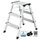flexilife Trittleiter - Tritt Leiter Aluminium - Trittleiter 3 Stufen klappbar - Klappleiter bis 150 kg belastbar - Haushaltsleiter, Aluleiter (2 x 3 Stufen)