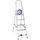 hjh OFFICE Klappleiter SOLID III - 5 Stufen - Aluminiumleiter klappbar - Arbeitshöhe 2,5 m - TÜV-geprüft - Große Trittflächen - Stabil & sicher