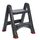 Curver 08605-155-00 Klapptritt, Plastik, anthrazit/rot, 48,6 x 17,2 x 63 cm