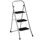 Trittleiter 3 Stufen Leiter Klapptritt Klappleiter Klapptreppe Tritt Haushaltstritt Stehleiter Sprossenleiter klappbar faltbar bis 150 kg (3 Stufen, Silber)