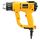 Dewalt 2.000 Watt Heißluftpistole D26414 (Temperatur 50-600°, Luftdurchsatz: 650 l/min, mit Flach- sowie Konusdüse und Lackschaber, sichere vertikale Standposition zum stationären Einsatz)