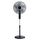 Midea FS40-15FR Standventilator Leise mit Fernbedienung,3 Geschwindigkeitsstufen,LED Anzeige, 7,5H Timer,höhenverstellbar, 80°Oszil-lationsfunktion, 55W Kraftvoller,Ventilator,Luftzirkulation, Schwarz