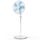 Brandson - Standventilator 50 W - Standlüfter 40 cm - Ventilator höhenverstellbar – Neigungswinkel 30° verstellbar - hoher Luftdurchsatz - 3 Geschwindigkeitsstufen – Oszillation 80° - weiß
