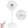 LeaderPro DC Motor Standventilator - Ventilator Leise 20dB 3D Oszillierend mit Fernbedienung/Höhe 92cm/6,8m/s/Durchmesser 34cm/9 Blätter/80% Energie Sparen/Turbo Luftzirkulator Raumventilator