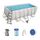 BESTWAY Power Steel Rectangular Pool Set 412x201x122 cm, Stahlrahmenpool-Set mit Filterpumpe und Zubehör