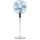 Brandson - Standventilator DC Silent mit Fernbedienung + LED Display - 24 Geschwindigkeiten - Oszillation 80° - Ventilator sehr leise - Höhe verstellbar - Kopf neigbar - Weiss - energiesparend