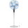 Brandson - Standventilator Silent mit Fernbedienung und Display - mobiler Lüfter - Oszillation 80° - 60 Watt - Ventilator leise - Höhe verstellbar 115-134 cm - Kopf um 35° neigbar
