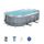 Bestway 56620 Power Steel Pool 424x250x100 cm, Ovaler Stahlrahmenpool-Set mit Filterpumpe, grau
