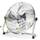 Aigostar Clover xxl - Windmaschine Retro Design 51cm, Starker Ventilator 100 Watt, Bodenventilator Metall Chrom, Neigbarer Ventilatorkopf, 3 Geschwindigkeitsstufen Standventilator