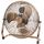 Bestron Bodenventilator im Retro-Stil, Windmaschine mit 3 Geschwindigkeitsstufen & stufenlos neigbarem Ventilatorkopf, Höhe: 47 cm, Ø 45 cm, 100 W, Farbe: Kupfer