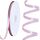 Toniful Satinband, dünnes, einfarbiges Satinband für Geschenkverpackungen, Basteln, Haarschleifen, Hochzeitsdekoration, Einladungskarten, Blumensträuße, 0,6 cm x 91 m, Babyrosa