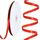 Toniful Satinband, dünnes, einfarbiges Satinband für Geschenkverpackungen, Basteln, Haarschleifen, Hochzeitsdekoration, Einladungskarten, Blumensträuße, 2,5 cm x 91 m, Rot