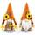 Godeufe 2 Stück Herbstdeko Wichtel Figuren Deko Herbst Dekoration Autumn Zuhause Elf Statue Tomte Urlaub Küche Gestuftes Tablett Party-Dekorationen
