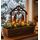 LB H&F Lilienburg Rostkrippe Gartenstecker Krippe Gartenstecker Weihnachtskrippe Winterdeko Weihnachtsdeko edelrost deko Weihnachten Dekoration Weihnachtsdeko Metall (Krippe)