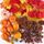 FEPITO Herbst Thanksgiving Dekorationen, Mini Künstliche Kürbisse, Tannenzapfen, Herbstblätter, Quasten für Herbst Party Dekorationen, Halloween Deko Set