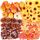 FEPITO 156 STK Herbst Thanksgiving Dekorationen, Min Kunstkürbisse, Tannenzapfen, Herbstblätter, Eicheln ， Sonnenblumen und rote Beeren für Herbst Partydekorationen Thanksgiving Partyzubehör