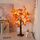 Weihnachtsdeko Lichterbaum Für Innen mit 24 LEDs, LED Baum Licht Bäumchen Birken Herbst Deko Lichterbaum mit blätter Deko Für Weihnachtsdeko Tisch Herbstdeko Zum Aufhängen, Innendeko (Herbstdeko)