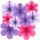 SUNBEAUTY 9 Stück Papier Fächer Dekoration Hanging Girlande Blau Hellviolett Orange Blumen Papierfächer Party Deko für Hochzeit Geburtstag Tea Party Tischdeko Classroom Baby Shower Backdrop Garland