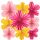SUNBEAUTY 9 Stück Papier Fächer Dekoration Hanging Girlande Rosa Gelb Blumen Papierfächer Party Deko Set für Hochzeit Geburtstag Tea Party Tischdeko Classroom Baby Shower Backdrop Garland