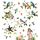 Moxled 9 Blatt Fensterbilder Frühling Vögel Selbstklebend - Fensterdeko Frühling Fenstersticker Blumen Schmetterlinge Sommer Fensteraufkleber Wiederverwendbare für Kinderzimmer Ostern Deko