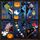 Moxled Halloween Deko Fensteraufkleber, Kürbis Spinnennetz Fledermaus Fensterbilder, 9 Blätte Halloween Fenster Tür Aufkleber, 55Pcs Geister Vampir Hexe Wandaufkleber für Kinderzimmer Party