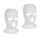 LINSOCLE 2pcs Balaclava - 3-Loch Sturmmaske, Gestrickte Sturmhaube, Multifunktionsmaske, Skimütze für Motorrad und Fahrrad