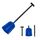 ORIENTOOLS Lawinenschaufel,Alu-Schneeschaufel-Werkzeug für schwere Aufgaben mit teleskopierbarem T-Griff,Universalschaufel für das Auto (abnehmbare, einstellbare Länge: 26 '' - 32 ''; Klinge: 9 '')