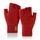 JUNRUI Fingerlose Handschuhe, Handschuhe ohne Finger Winter Warme Strickhandschuhe Arbeiten Camping Wandern Laufen Radfahren Fahren für Herren und Damen (Rot)