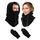 JOKSNK Sturmhaube Winter, Balaclava Gesichtsmaske Herren Damen, Winddichte Vollgesichtsmaske, Fleece Balaclava Skimaske, Motorradmaske, Warme Sturmhaube für Winter Sport und Outdoor Schwarz