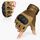 FREE SOLDIER Outdoor Handschuhe Herren Taktische Trainings Motorradhandschuhe Kletter Tactical Handschuhe Halbfinger Gilt für Radfahren Airsoft Militär Paintball (L,Sandfarbe)