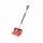 Freund Victoria Schneeschaufel Aluline (Schneeschieber rot, Blattbreite 54 cm, Schaufel mit Aluminiumstiel 125 cm, mit Alu-Profilkante, hoher Seitenrand) 97352