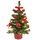Idena 31486 - Deko-Weihnachtsbaum mit 20 LED in Warmweiß, ca. 25 cm hoch, mit rotem Baum-Schmuck im Topf und USB-Anschluss, Deko für Innen, als Winter-, Advents- und Weihnachtsdeko