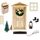 Super Idee Wichteltür Ostern Weihnachten Set Miniatur Wichtel Wichtel Tür Nissedor mit Zubehör Stiefel Weihnachtsbaum Dekokranz Holzleiter Verzierungen für Ostern Weihnachten