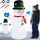 MONZANA® Aufblasbarer Schneemann XL 120cm LED Beleuchtet Befestigungsmaterial IP44 Außen Witterungsbeständig Weihnachtsdeko Weihnachtsfigur Christmas