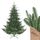 SALCAR Künstlicher Weihnachtsbaum 180 cm mit naturgetreuen Spritzguss-Elementen, Schnellaufbau durch Klapp-Schirmsystem, künstlicher Tannenbaum (Durchmesser ca. 120 cm, extra groß)