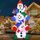 Joiedomi 1.8M/ 6FT Weihnachten aufblasbare gestapelt Schneemann mit eingebauten LEDs Blow Up Schlauchboote für Xmas Party, Home Indoor Outdoor Yard Garden Lawn Winter-Dekor
