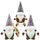 Gehydy Weihnachtswichtel Figuren 3er Set Weihnachtsdeko Wichtel Weihnachten Deko Wichtel Zubehör Dekoration Christmas für Home Küche - Grün