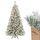 SALCAR 180 cm Künstlicher Weihnachtsbaum mit Schnee und Beleuchtung, Tannenbaum mit 828 Spitzen und 250 warmweißen LEDs, Schnellaufbau-Klappsystem Christbaum, inkl. Christbaumständer