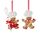Kurt S. Adler Resin Gingerbread Boy and Girl Baker Christmas Ornaments Set of 2 Assorted