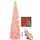 HMASYO 180 cm Pop-Up Lametta Weihnachtsbaum mit 100 Timer-Lichter und Fernbedienung, Pink Zusammenklappbarer Künstlicher Schlanken Weihnachtsbaum für Zuhause Wohnung Büro Festdekoration, USB-Betrieb