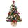 Weihnachtsbaum künstlich (WBD) 75 cm grün mit Weihnachtsdeko bunt und Led Lichterkette mit Batteriebox und Fernbedienung künstlicher Christbaum klein Tannenbaum